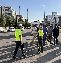 Motosiklet devrildi: 1 yaralı