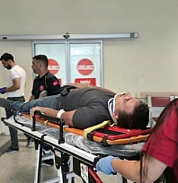 Motosiklet devrildi: 1 yaralı