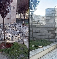 Muhtarlık ofisi kaçak değilmiş! Çözümü kaldırımda bulmuşlar!