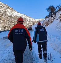 Nemrut Dağı eteklerinde hasta kurtarma operasyonu