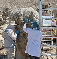 Nemrut'taki 2 bin yıllık heykeller nano teknolojiyle güçlendiriliyor