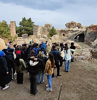 Öğrenciler Aziziye Tabyaları'nda tarih yaşadı