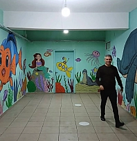 Öğretmenler okulu sanat galerisine dönüştürdü