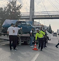 Otomobil refüje çıktı