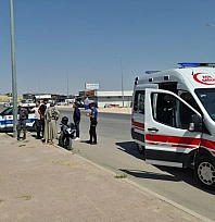 Otomobille motosiklet çarpıştı: 1 yaralı