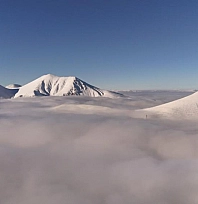 Palandöken sislerin içinde kayboldu