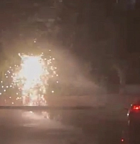 Patlayan elektrik hattı paniğe neden oldu