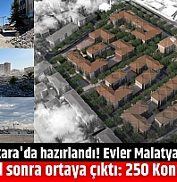 Projeler Ankara'da hazırlandı! Evler Malatya'da yapıldı: Gerçek 3 yıl sonra ortaya çıktı: 250 Konut Nerede?