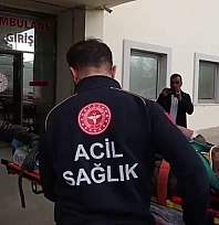Şarampole yuvarlanan otomobildeki 5 kişi yaralandı