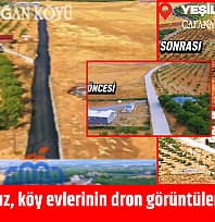 Seddar Yavuz, köy evlerinin dron görüntülerini paylaştı