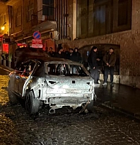 Seyir halindeki otomobilde  yangın çıktı