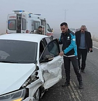 Sis kazaya neden oldu: 1 yaralı