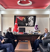 Tarık Mengüç ve Mehmet Ünal, Başkan Cömertoğlu'nu ziyaret etti