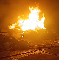 TOKİ Şantiyesinde Korkutan Yangın: Yemekhane Küle Döndü!