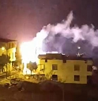 Trafo bomba gibi patladı