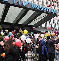 Tuğra için gökyüzüne balonlar bırakıldı