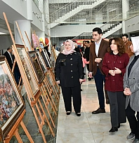 Üç boyutlu resim sergisi açıldı