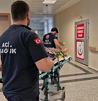 Üç tekerlekli motosiklet devrildi: 2 yaralı