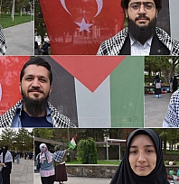 Üniversite öğrencilerinden Filistin'e destek: 'Mücadelemizi her alanda sürdüreceğiz'