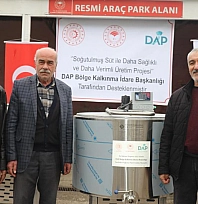 Üreticilere süt soğutma tankı dağıtıldı