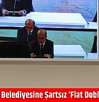 Yeşilyurt belediyesine şartsız 'Fiat Doblo' bağışı