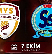Yeşilyurtspor'un rakibi Siirtspor oldu