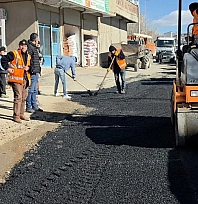 Yoğun yağışlar bozulan yol için çalışmalar başladı