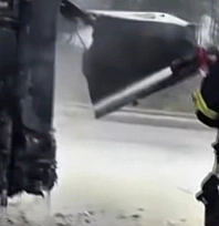 Yolcu otobüsünde yangın!