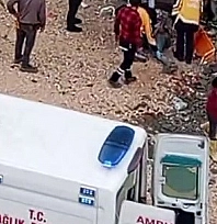 Yüksekten düşen inşaat işçisi yaralandı