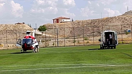 Malatya'da zamanla yarış: 84 yaşındaki kadın hava ambulansıyla sevk edildi