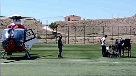 Malatya'da helikopter kalp krizi geçiren hasta için havalandı
