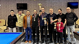 Malatya'da 3 bant bilardo heyecanı: 42 sporcu kıyasıya yarıştı