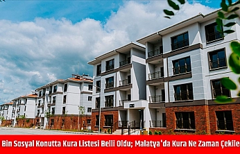 500 bin sosyal konutta kura listesi belli oldu Malatya'da kura ne zaman çekilecek?