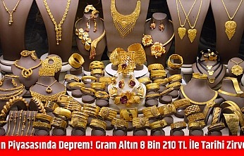 Altın piyasasında deprem! Gram altın 8 bin 210 TL ile tarihi zirvede