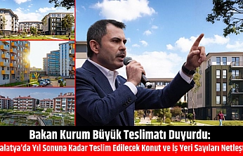 Bakan Kurum Büyük Teslimatı Duyurdu: Malatya'da Yıl Sonuna Kadar Teslim Edilecek Konut ve İş Yeri Sayıları Netleşti…