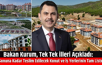 Bakan Kurum, Tek Tek İlleri Açıkladı: Konut ve İş Yerlerinin Tam Listesini Paylaştı…