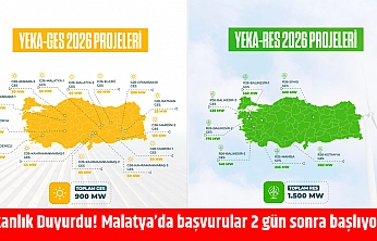 Bakanlık Duyurdu! Malatya'da başvurular 2 gün sonra başlıyor…
