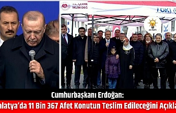 Malatya'da 11 Bin 367 Konut Teslim Edilecek