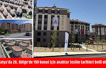 Malatya'da 26. Bölge'de 199 konut için anahtar teslim tarihleri belli oldu