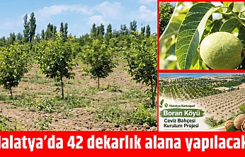 Malatya'da 42 dekarlık proje! Üretime katkı sağlayacak
