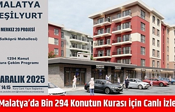 Malatya'da Bin 294 Konutun Kurası İçin Canlı İzle