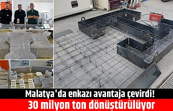 Malatya'da enkazı avantaja çevirdi! 30 milyon ton dönüştürülüyor