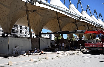 Malatya'da görüntü kirliliği sona eriyor: Konteynerler tek tek kaldırılıyor