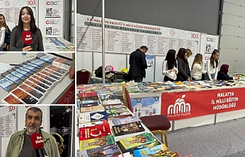 Malatya'da iki lisenin yayınevi var: Öğrenciler kendi kitaplarını fuarda tanıtıyor