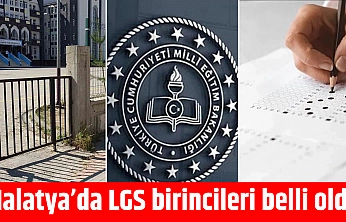 Malatya'da LGS birincileri belli oldu