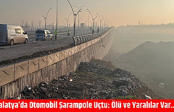 Malatya'da Otomobil Şarampole Uçtu: 1 Ölü 2 Yaralı…