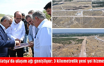 Malatya'da ulaşım ağı genişliyor: 3 kilometrelik yeni yol hizmette