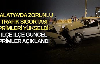 Malatya'da zorunlu trafik sigortası primleri yükseldi: İlçe ilçe güncel primler açıklandı