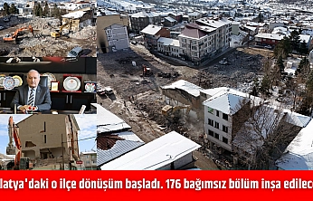 Malatya'daki o ilçede dönüşüm başladı 176 bağımsız bölüm inşa edilecek.