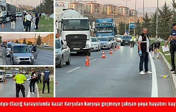 Malatya-Elazığ karayolunda kaza! Karşıdan karşıya geçmeye çalışan yaya hayatını kaybetti